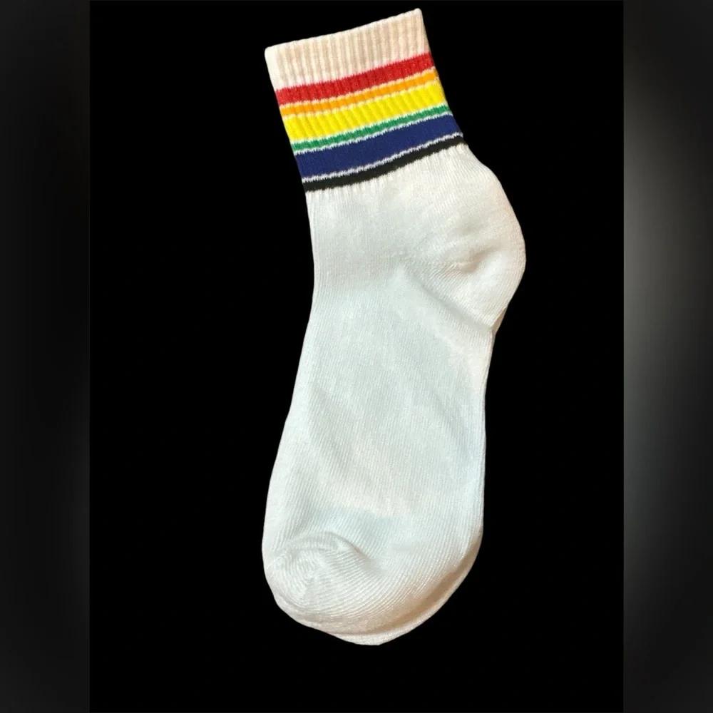 Colorful Striped Ankle Socks NEW (3 Pair) - Picture 2 of 8